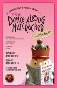 2006 Program cover artwork for Dance-Along Nutcracker® 2006, themed "Clara-fied!"